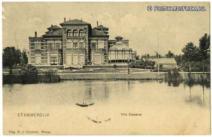 Weesp, Stammerdijk. Villa Casparus ansichtkaart: Weesp, Stammerdijk. Villa Casparus