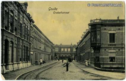 ansichtkaart: Gouda, Crabethstraat