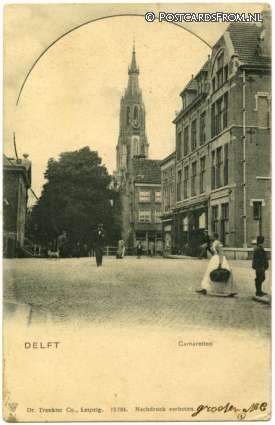 ansichtkaart: Delft, Camaretten