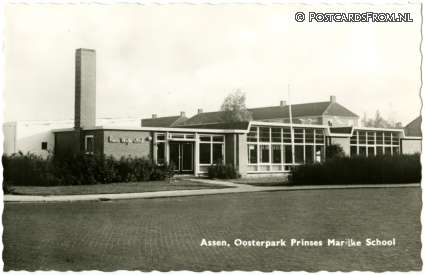 ansichtkaart: Assen, Oosterpark Prinses Marijke School
