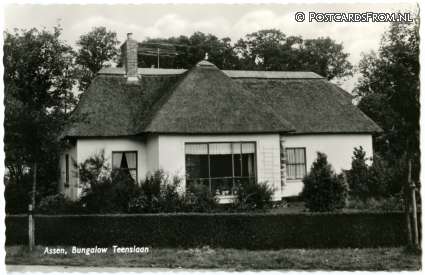 ansichtkaart: Assen, Bungalow Teenslaan