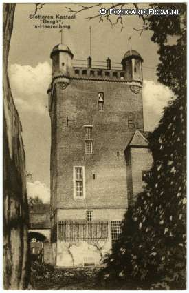ansichtkaart: 's-Heerenberg, Slottoren Kasteel 'Bergh'