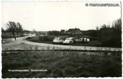 ansichtkaart: Vrouwenpolder, Goudviskom