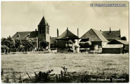 ansichtkaart: Poederoijen, Ned. Herv. Kerk