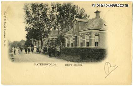 Paterswolde, Nieuw gedeelte ansichtkaart: Paterswolde, Nieuw gedeelte