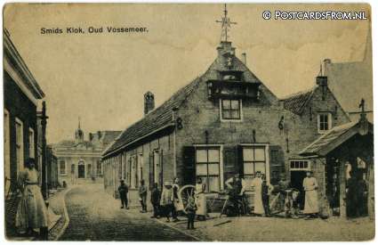 ansichtkaart: Oud-Vossemeer, Smids Klok