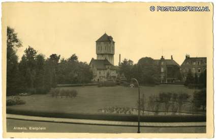 ansichtkaart: Almelo, Rietplein