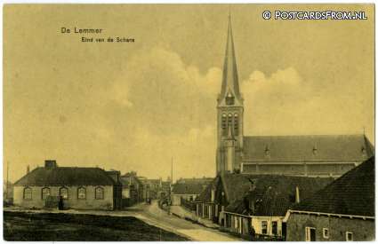 Lemmer, Eind van de Schans ansichtkaart: Lemmer, Eind van de Schans