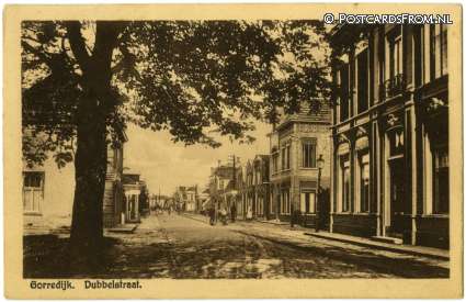 ansichtkaart: Gorredijk, Dubbelstraat