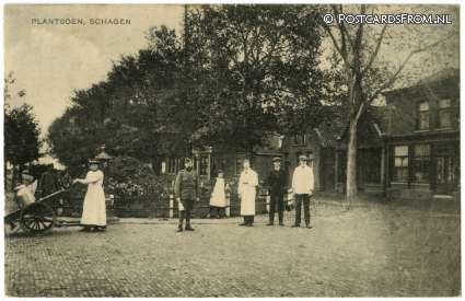 Schagen, Plantsoen ansichtkaart: Schagen, Plantsoen