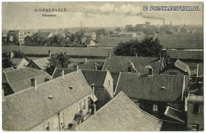 ansichtkaart: Wormerveer, Panorama