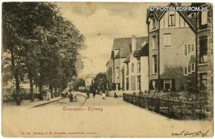 ansichtkaart: Overveen, Zijlweg