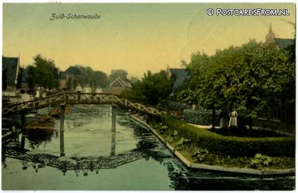 Zuid-Scharwoude, -- ansichtkaart: Zuid-Scharwoude, --