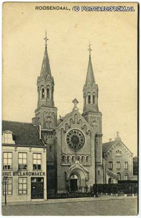 ansichtkaart: Roosendaal, Kerk