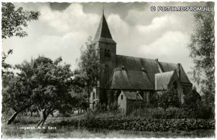ansichtkaart: Langerak ZH, N.H. Kerk