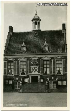 ansichtkaart: Ameide, Raadhuis