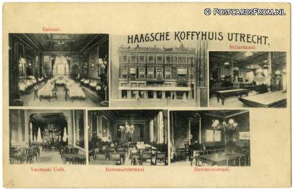 ansichtkaart: Utrecht, Haagsche Koffyhuis