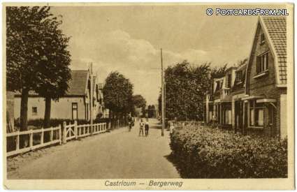 Castricum, Bergerweg ansichtkaart: Castricum, Bergerweg
