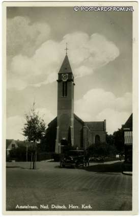 Amstelveen, Ned. Duitsch. Herv. Kerk ansichtkaart: Amstelveen, Ned. Duitsch. Herv. Kerk