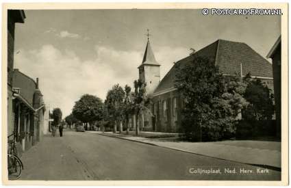 ansichtkaart: Colijnsplaat, Ned. Herv. Kerk