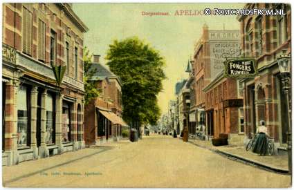 ansichtkaart: Apeldoorn, Dorpsstraat