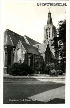 Kloetinge, Ned. Herv. Kerk ansichtkaart: Kloetinge, Ned. Herv. Kerk