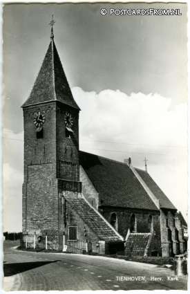 ansichtkaart: Tienhoven aan de Lek, Herv. Kerk