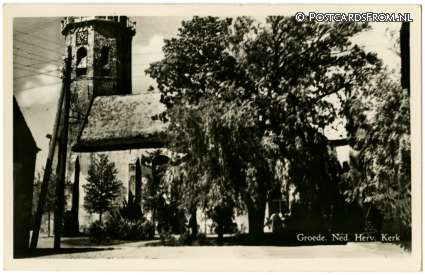 ansichtkaart: Groede, Ned. Herv. Kerk