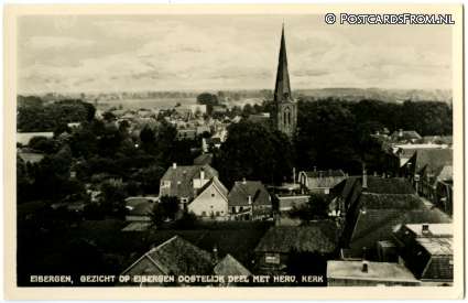 Eibergen, Gezicht op Eibergen Oostelijk deel met Herv. Kerk ansichtkaart: Eibergen, Gezicht op Eibergen Oostelijk deel met Herv. Kerk