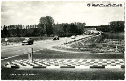 ansichtkaart: Schinveld, Groeten uit