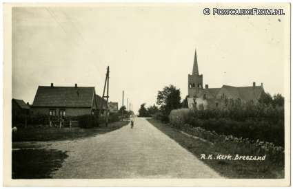 ansichtkaart: Breezand, R.K. Kerk