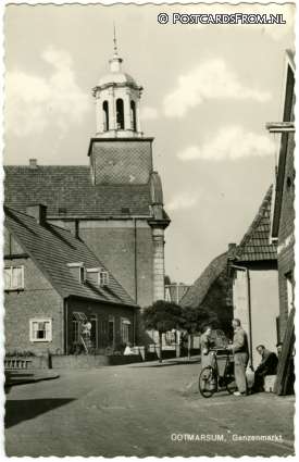 ansichtkaart: Ootmarsum, Ganzenmarkt
