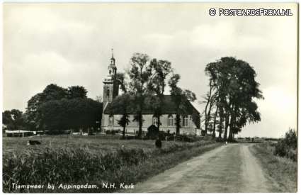 ansichtkaart: Tjamsweer, N.H. Kerk