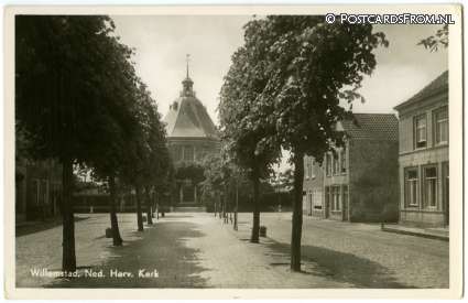 ansichtkaart: Willemstad, Ned. Herv. Kerk