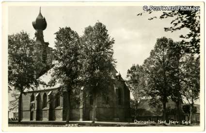 Dwingeloo, Ned. Herv. Kerk ansichtkaart: Dwingeloo, Ned. Herv. Kerk