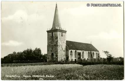 ansichtkaart: Terschelling Hoorn, Historisch Kerkje