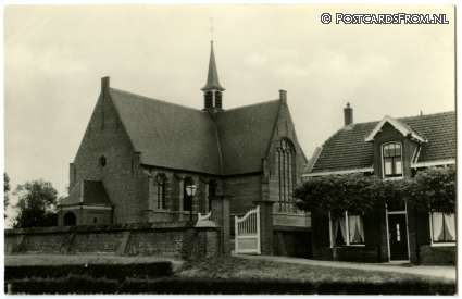 ansichtkaart: Oegstgeest, Groene Kerkje