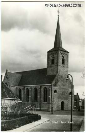 ansichtkaart: Zwammerdam, Ned. Herv. Kerk