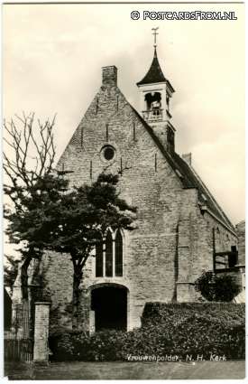 ansichtkaart: Vrouwenpolder, N.H. Kerk