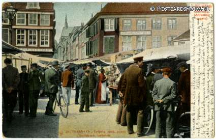 's-Gravenhage, Marktdag. Afdeeling vogels ansichtkaart: 's-Gravenhage, Marktdag. Afdeeling vogels