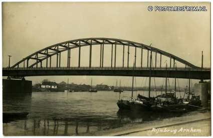 ansichtkaart: Arnhem, Rijnbrug