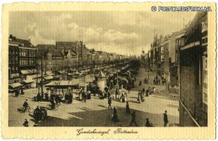 Rotterdam, Goudschesingel ansichtkaart: Rotterdam, Goudschesingel