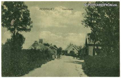 ansichtkaart: Hoogvliet, Noordzyde