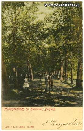 Hillegersberg, Bergweg ansichtkaart: Hillegersberg, Bergweg
