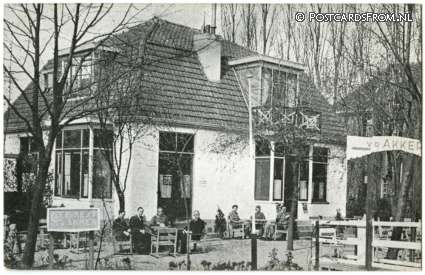 ansichtkaart: Overschie, Cafe-Rest. M. van den Akker. Rotterdamsche Rijweg 128