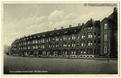 Rotterdam, Grondheerenstraat ansichtkaart: Rotterdam, Grondheerenstraat
