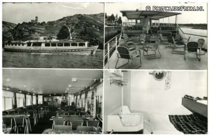 IJsselmonde, Vakantieschip 'Tijdgeest II'. W.F. Feenstra, Bovenstraat 152 ansichtkaart: IJsselmonde, Vakantieschip 'Tijdgeest II'. W.F. Feenstra, Bovenstraat 152