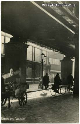 ansichtkaart: Rotterdam, Viaduct