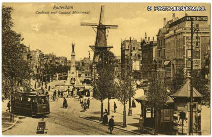 ansichtkaart: Rotterdam, Coolvest met Caland Monument