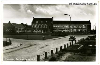ansichtkaart: Uithuizen, Technische school